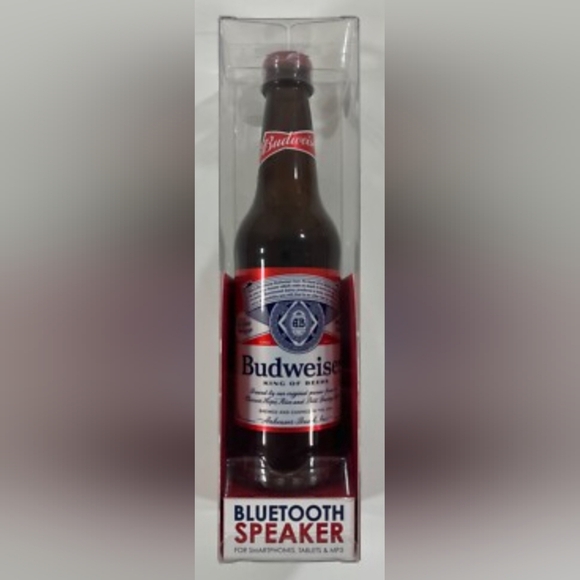 Budweiser Beer Bottle in Red and White - Picture 1 of 3
